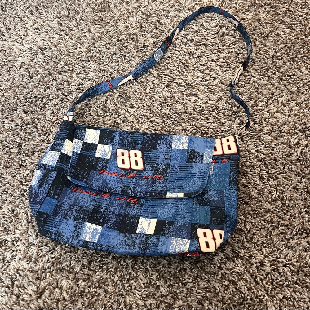 Handmade nascar Dale Earnhardt jr pattern fabric purse handbag